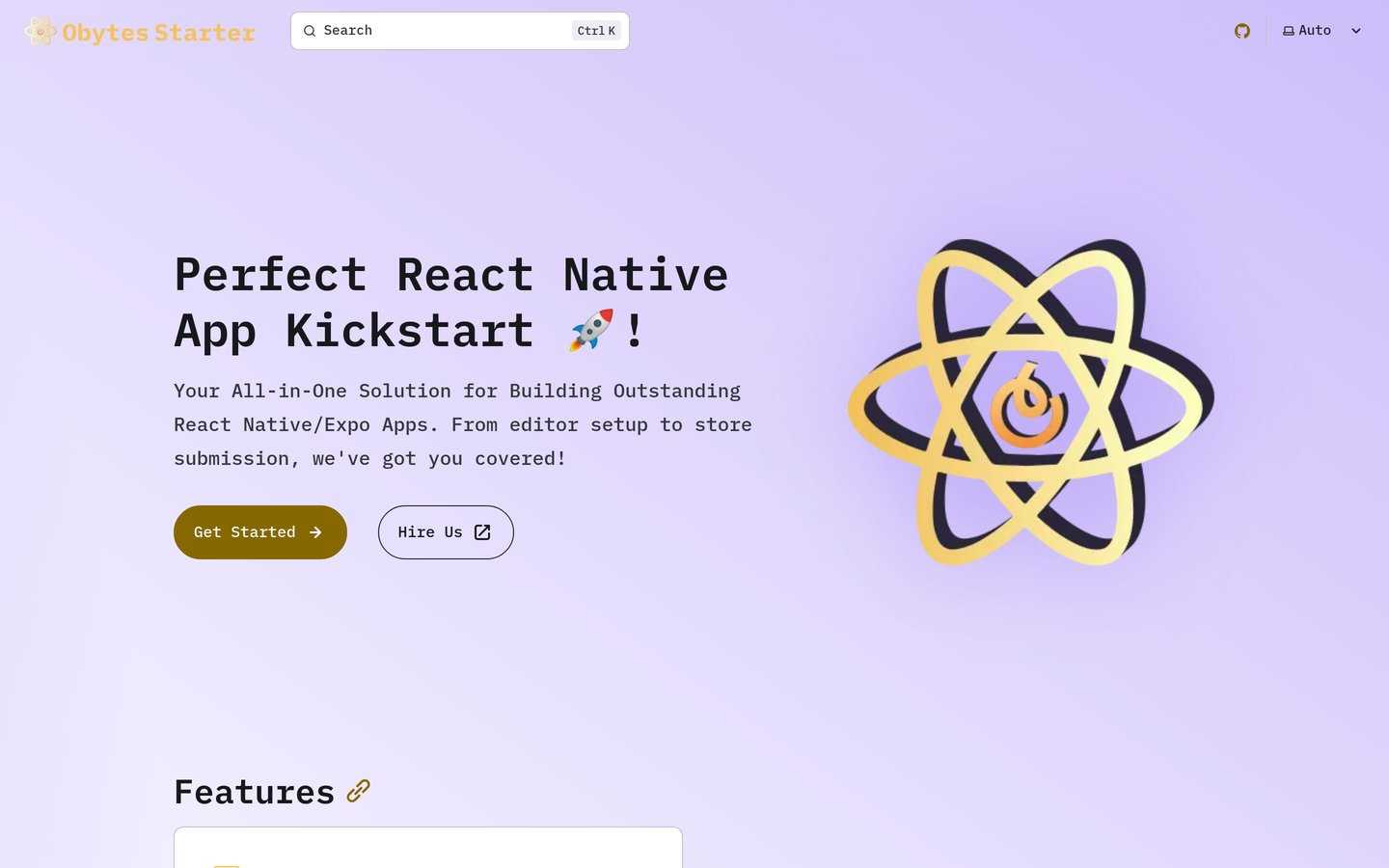 Obytes React Native Starter