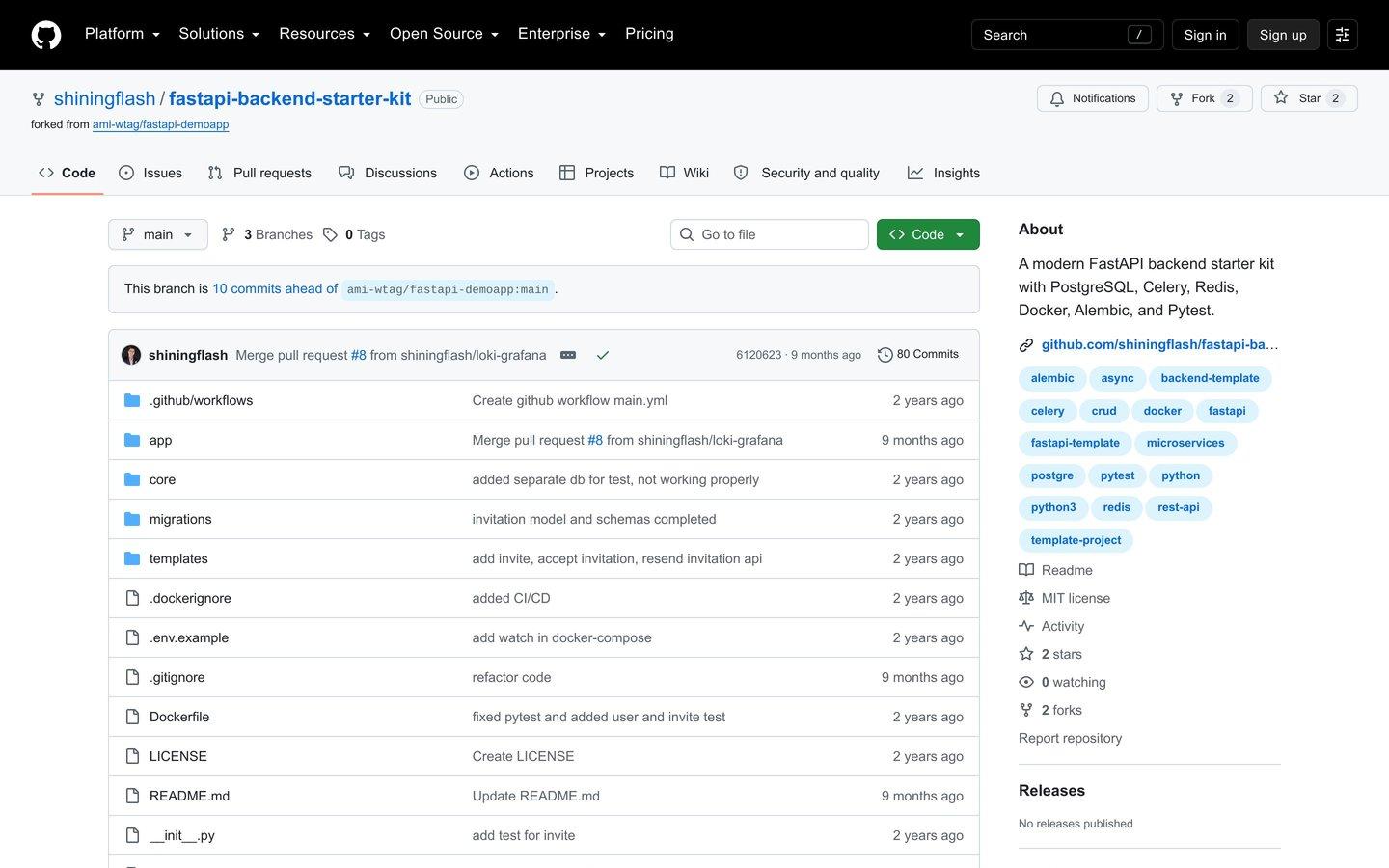 FastAPI Backend Starter Kit
