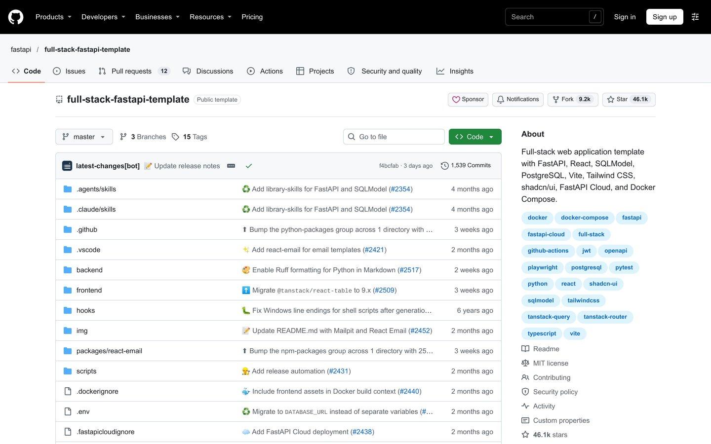 Full Stack FastAPI Template