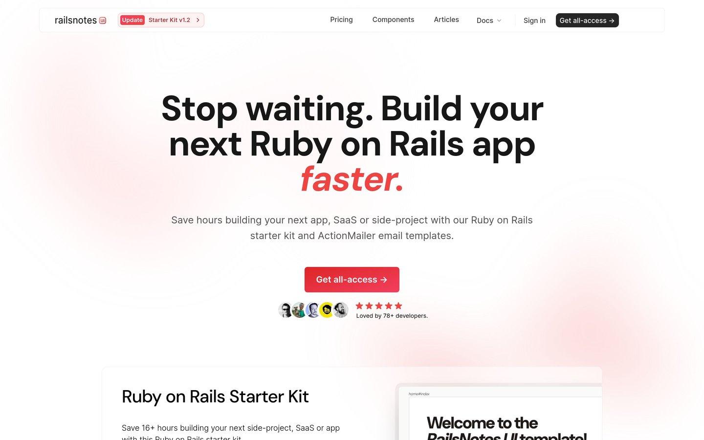 RailsNotes UI