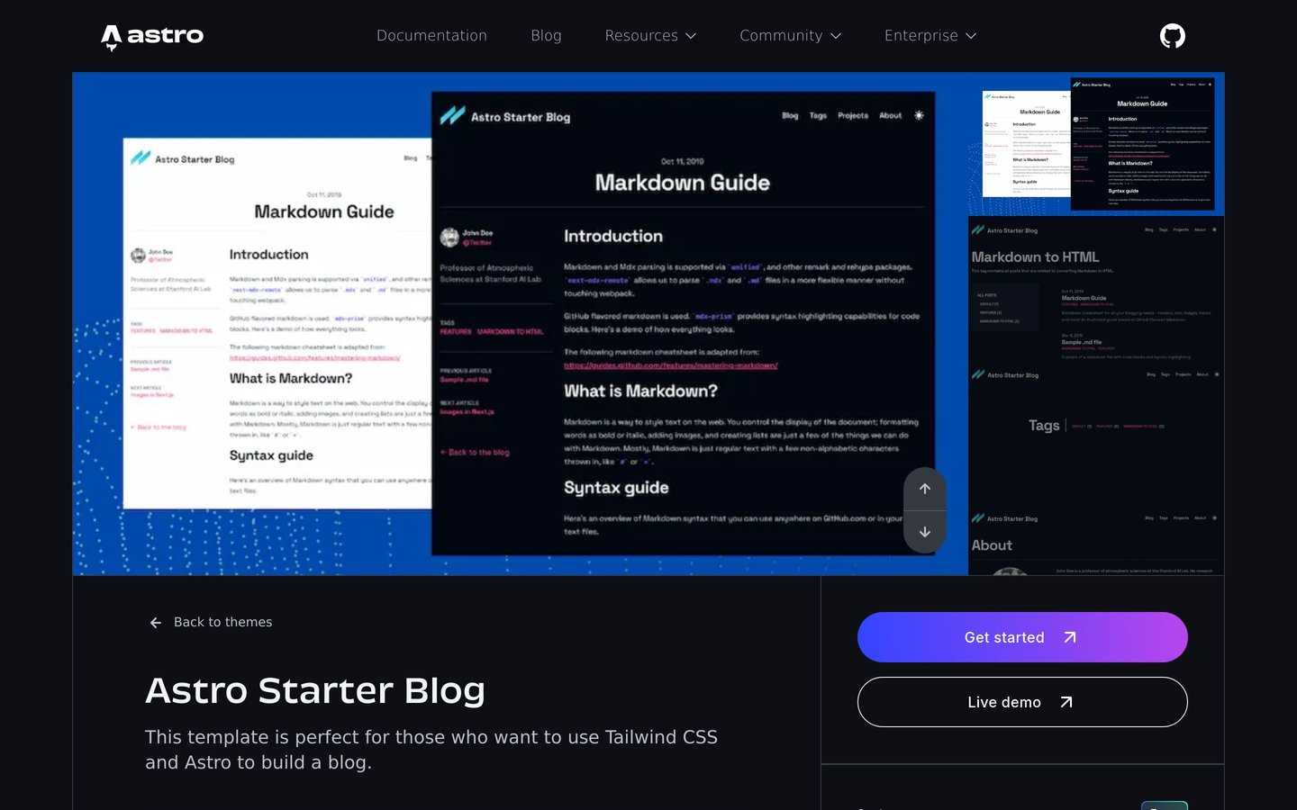 Astro Starter Blog