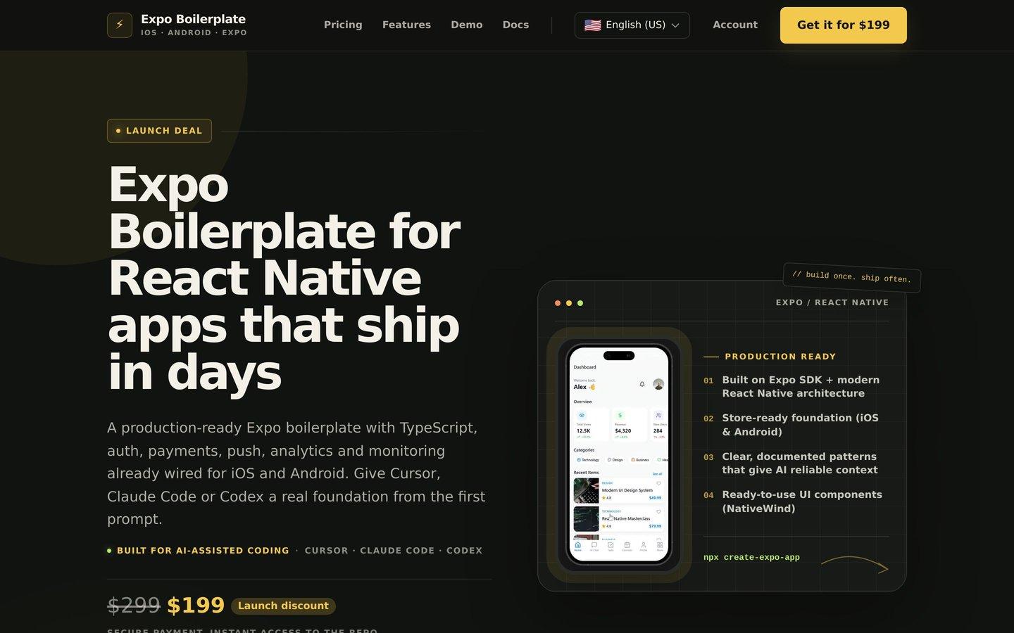Expo Boilerplate