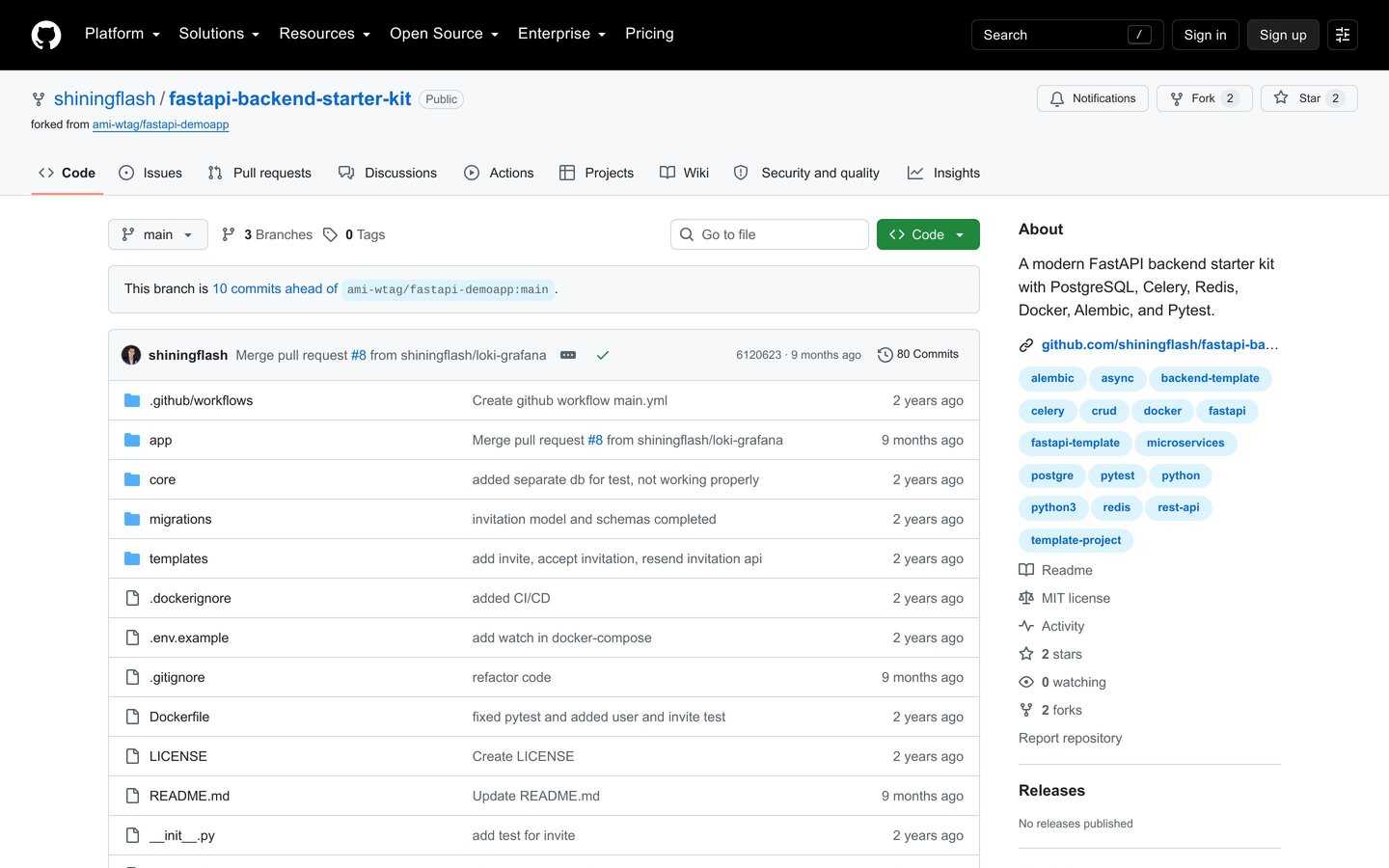 FastAPI Backend Starter Kit