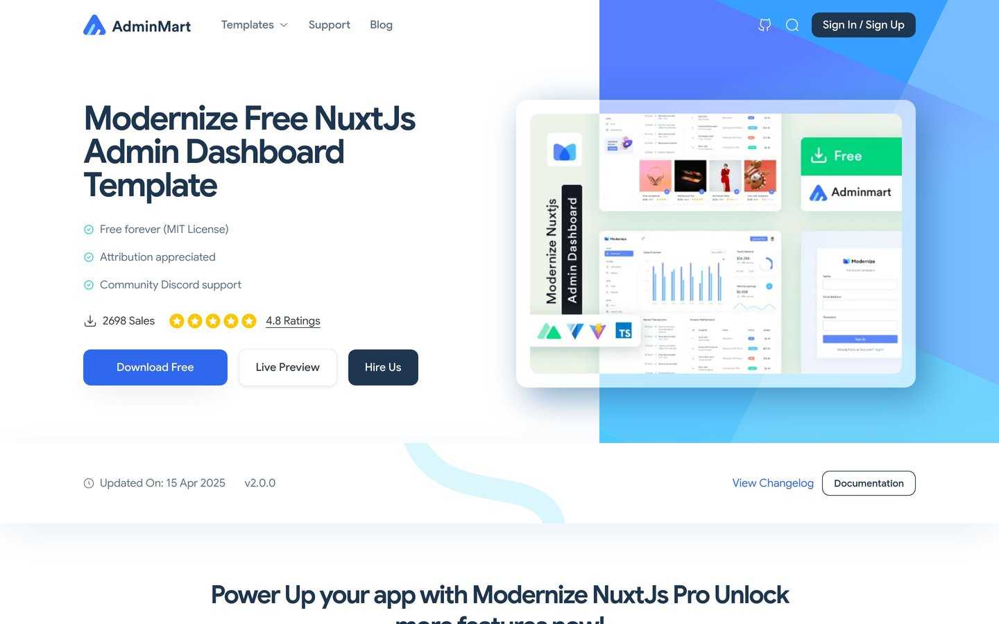 Modernize NuxtJS Free