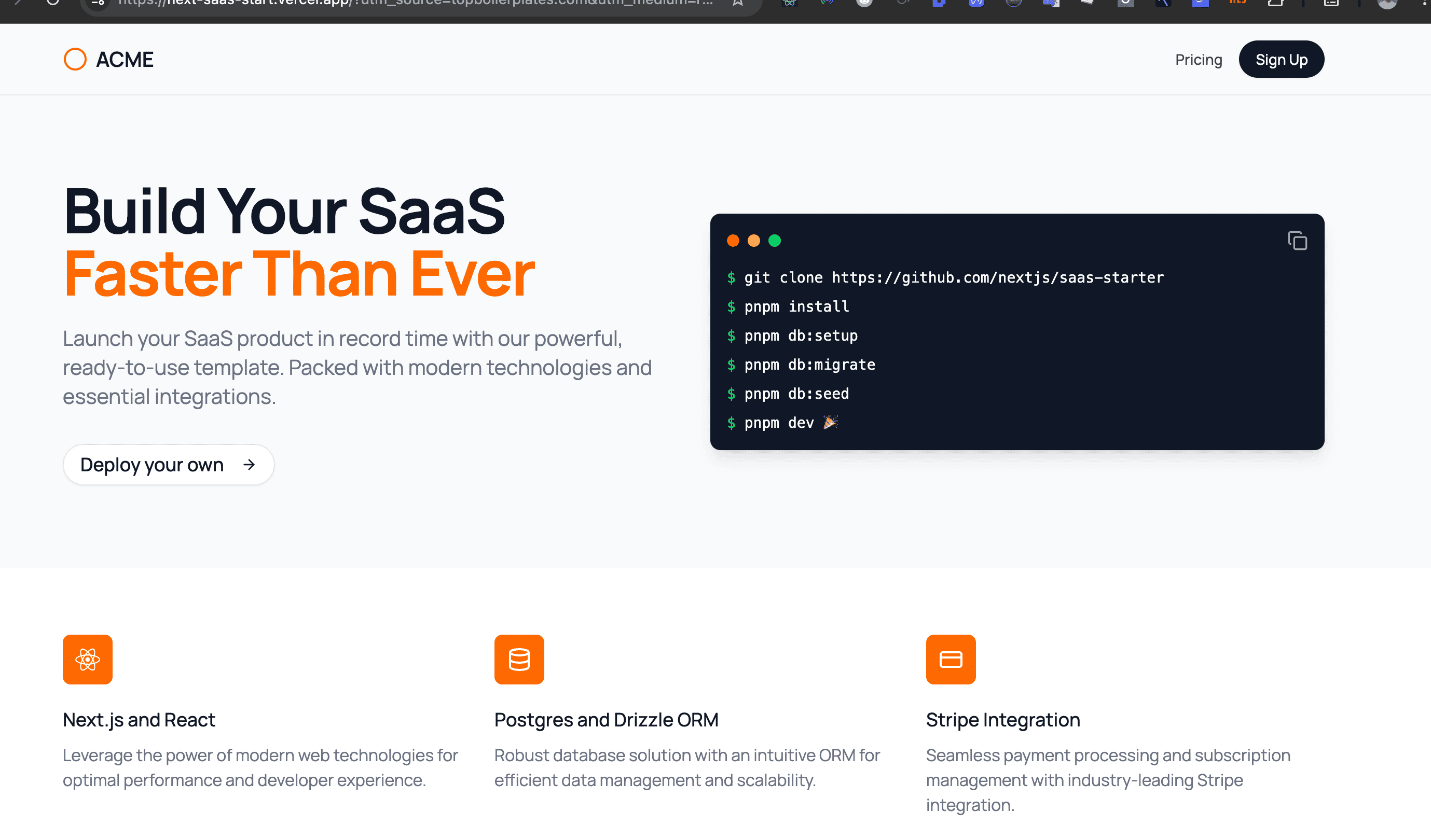 Next.js SaaS Starter