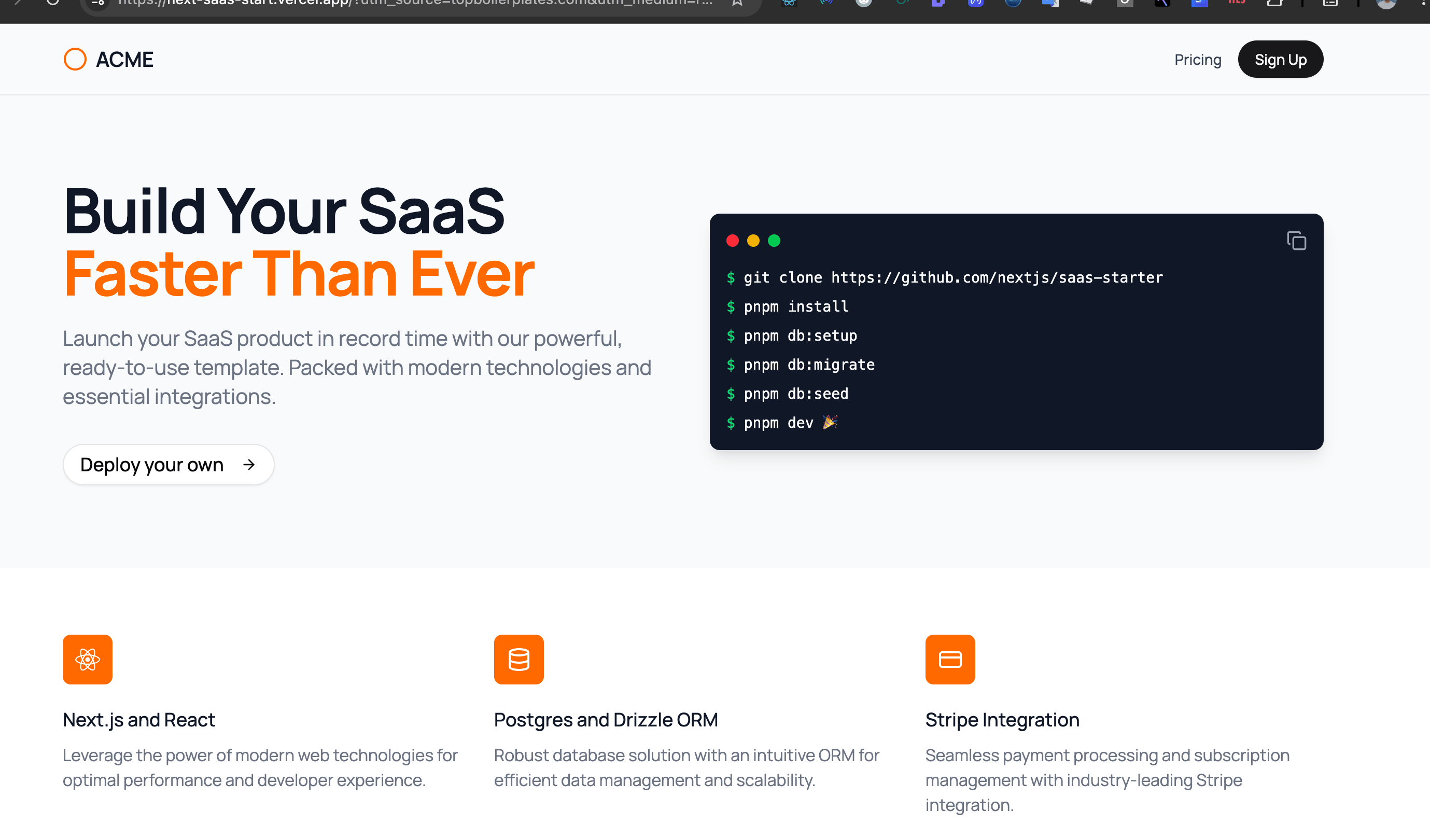 Next.js SaaS Starter