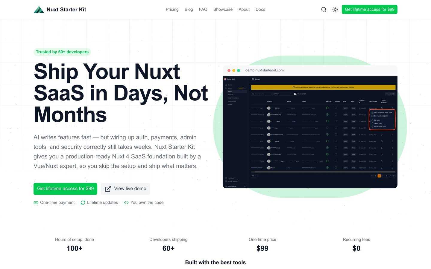 Nuxt SaaS Starter Kit
