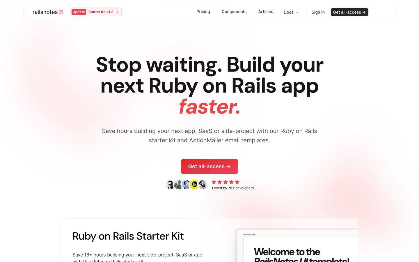 RailsNotes UI