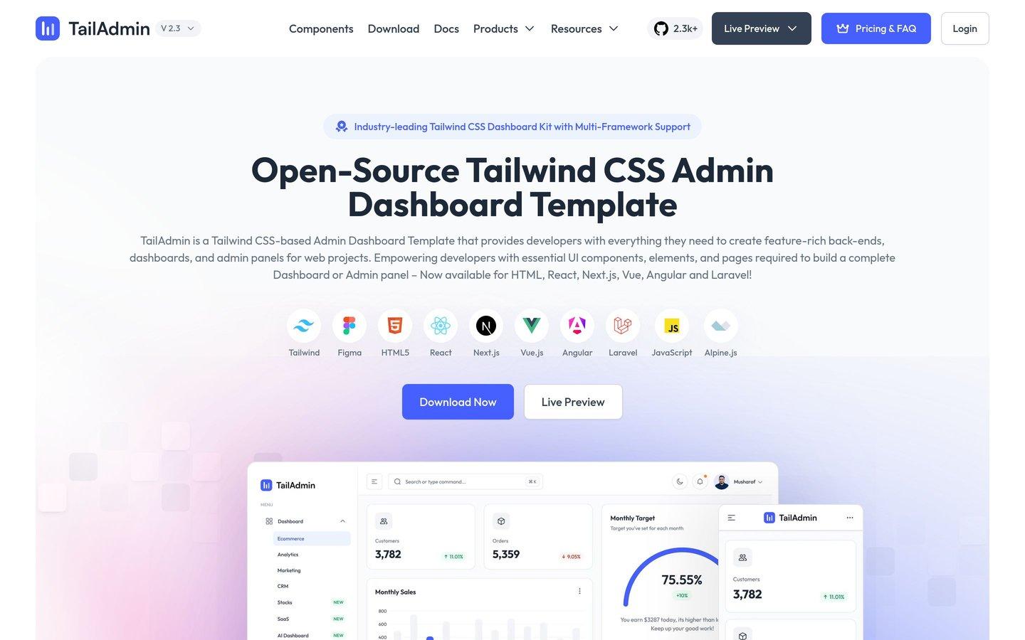 TailAdmin React