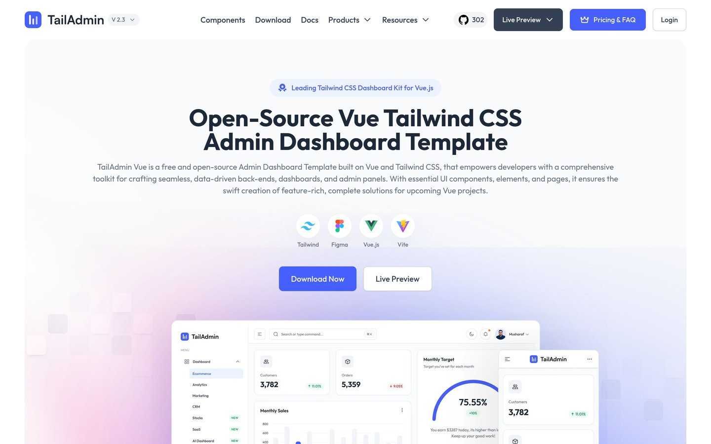 TailAdmin Vue