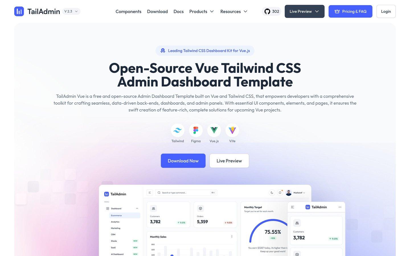 TailAdmin Vue